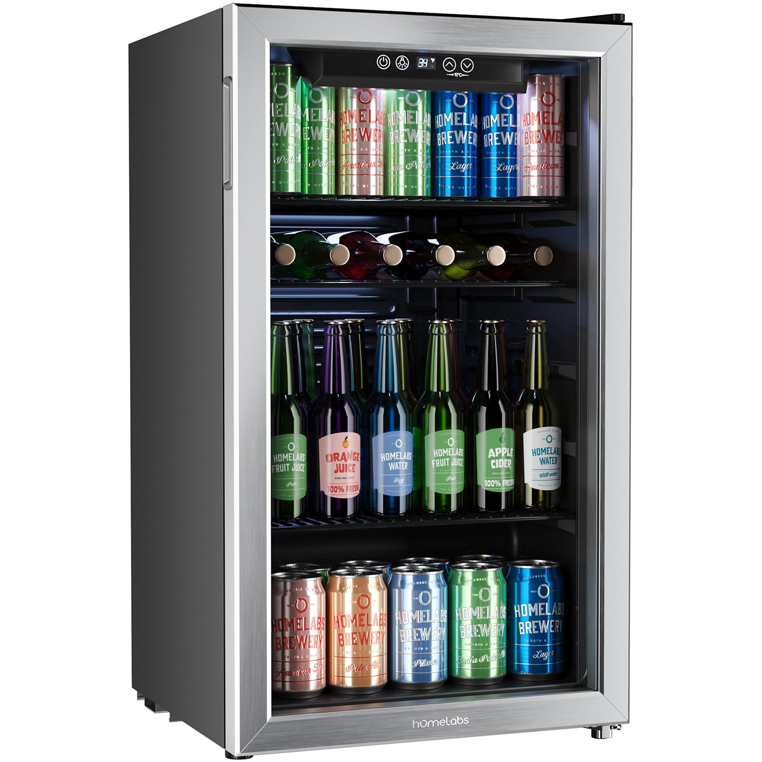 Wine Beer Mini Fridge - İçecek Buzdolabı ve Soğutucu 120 Kutu