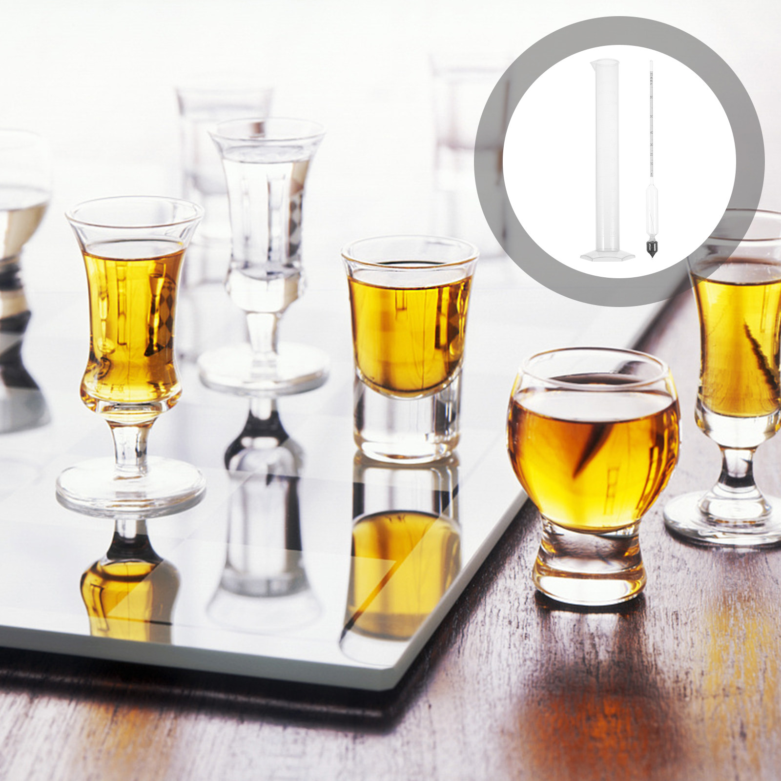 1 Set Profesyonel Alkol Ölçer  - Wine Beer Cider incelemesi ve fiyatı
