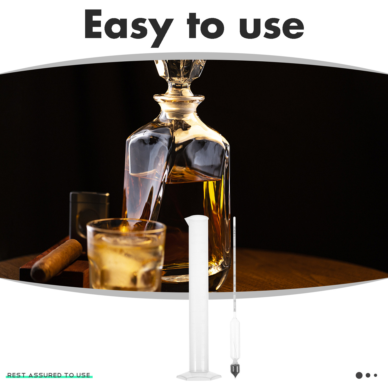 1 Set Profesyonel Alkol Ölçer  - Wine Beer Cider incelemesi ve fiyatı