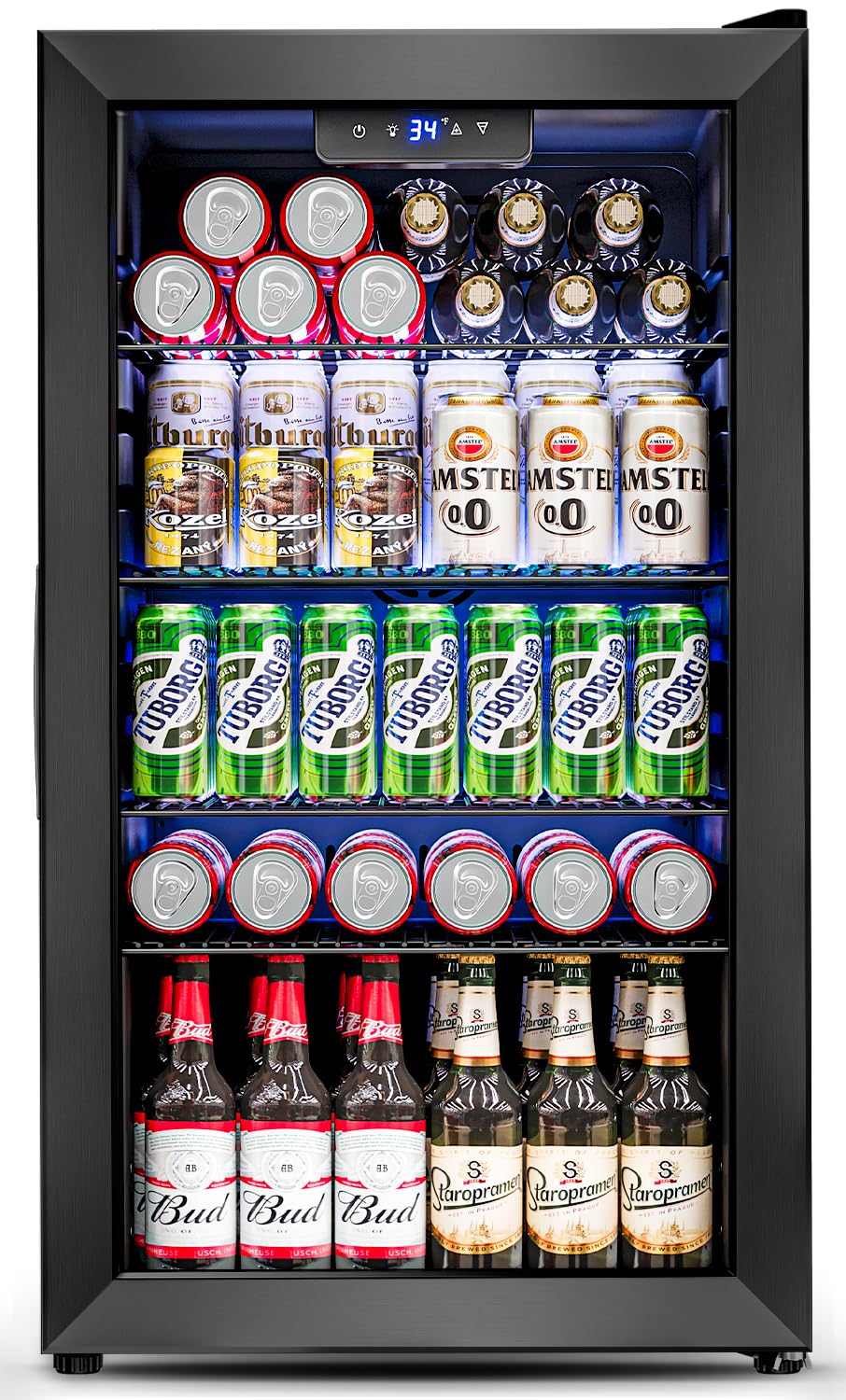 3.2 Cu.Ft Cam Kapılı Mini Buzd - Wine Beer Mini Fridge incelemesi ve fiyatı
